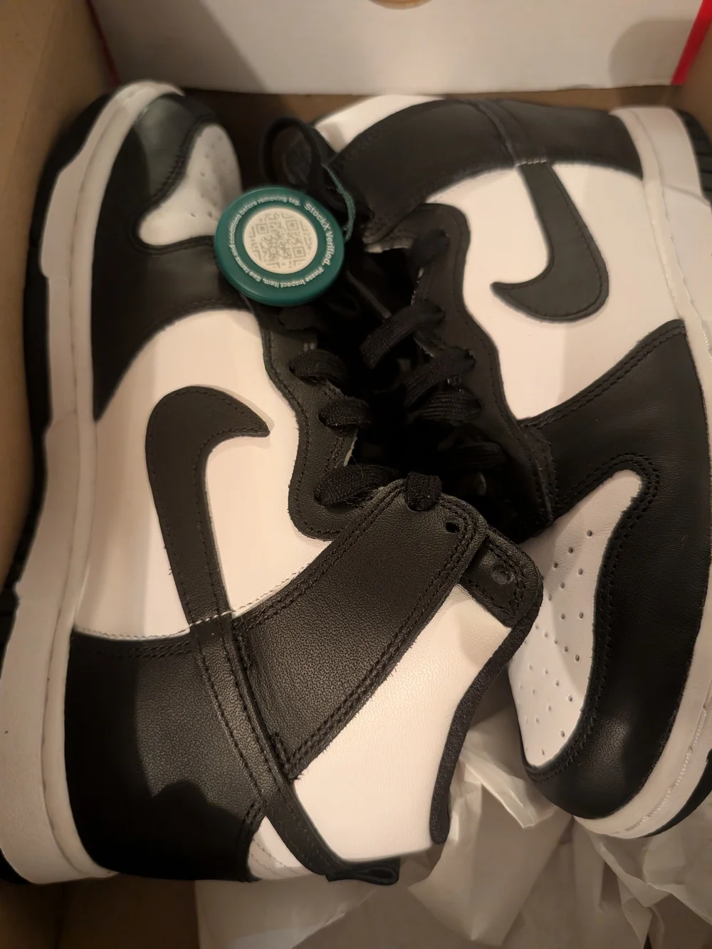 Nike Black and White High-Top Sneakers